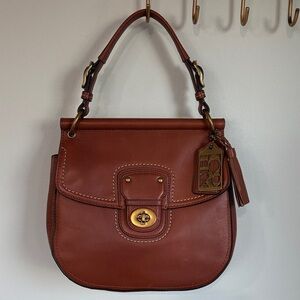 Coach Willis Tan Leather Shoulder Bag